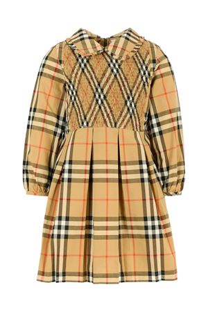 beige cotton dress BURBERRY KIDS | 8108991B9368